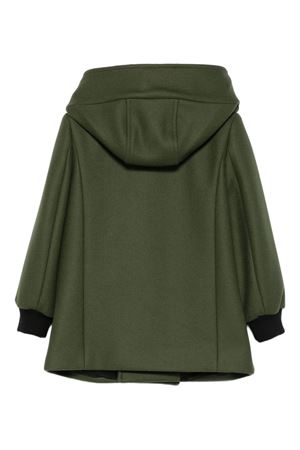 green wool coat BALMAIN PARIS KIDS | BX2P30E0169762OR